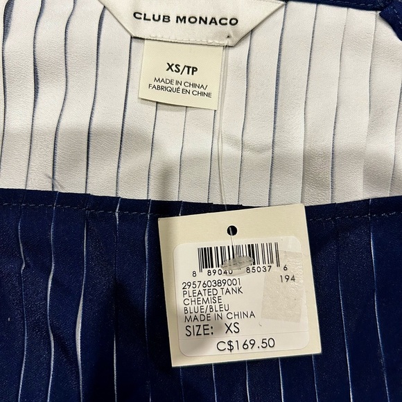 NWT Club Monaco Pleated Tank Top Blouse - Picture 6 of 8